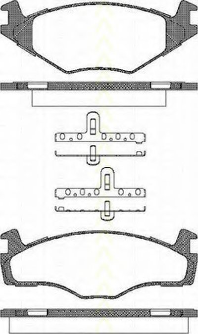 Комплект тормозных колодок, дисковый тормоз TRISCAN купить
