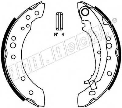 Комплект тормозных колодок fri.tech. купить