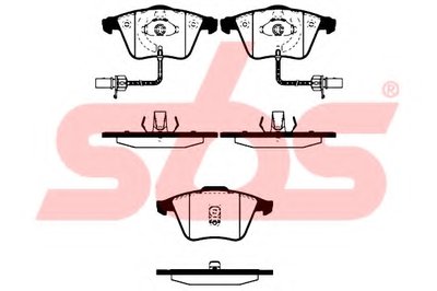 Комплект тормозных колодок, дисковый тормоз sbs купить