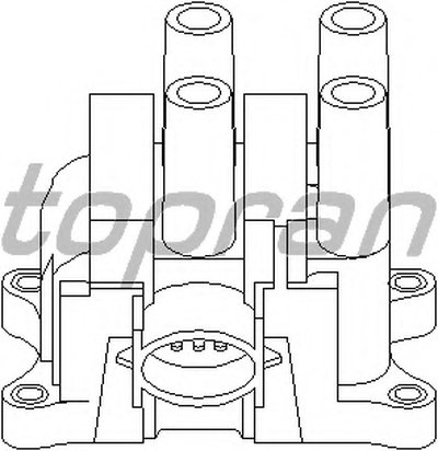 Катушка зажигания TOPRAN купить