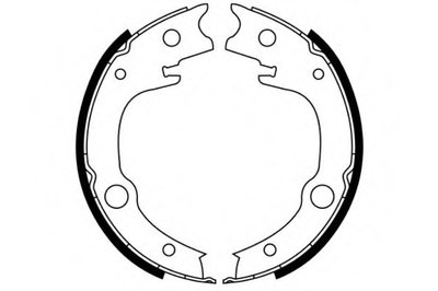 Комплект тормозных колодок; Комплект тормозных колодок, стояночная тормозная система E.T.F. купить