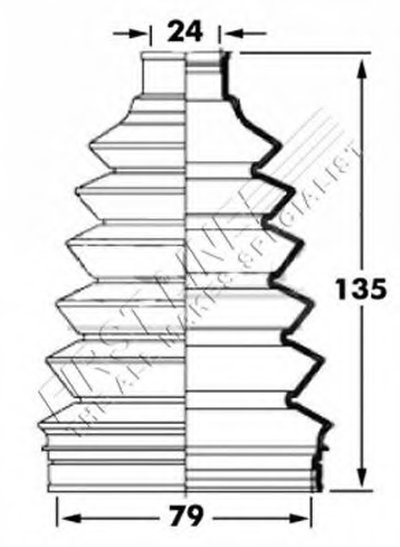 Пыльник, приводной вал FIRST LINE купить