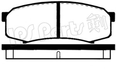 Комплект тормозных колодок, дисковый тормоз IPS Parts IPS Parts купить