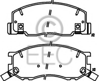 Комплект тормозных колодок, дисковый тормоз EEC купить