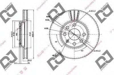 Тормозной диск DJ PARTS купить