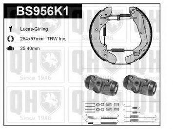 Комплект тормозов, барабанный тормозной механизм QUINTON HAZELL купить