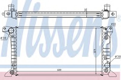 Радиатор, охлаждение двигателя NISSENS купить