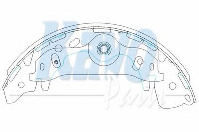 Комплект тормозных колодок KAVO PARTS купить