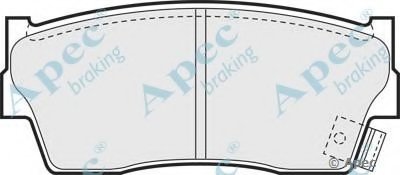 Комплект тормозных колодок, дисковый тормоз APEC braking купить