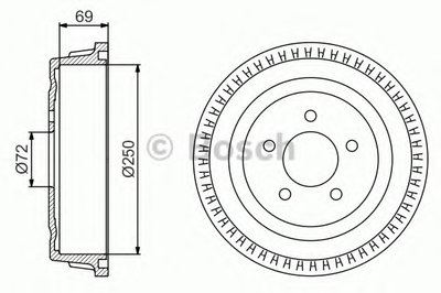 Тормозной барабан BOSCH купить