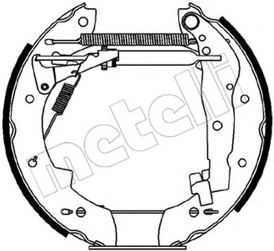 Комплект тормозных колодок Kit premounted METELLI купить