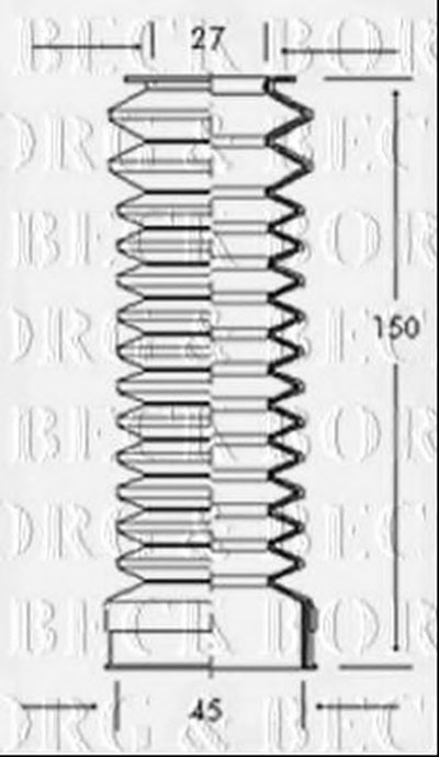 Пыльник, рулевое управление BORG & BECK купить