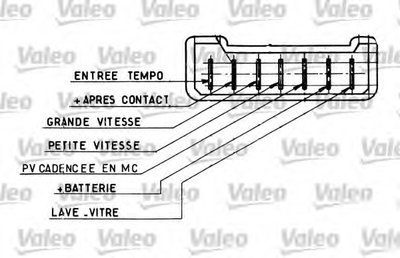 Выключатель на колонке рулевого управления VALEO купить