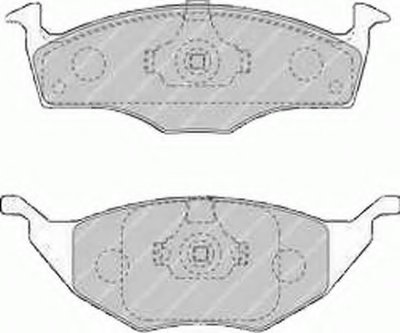 Дисковые тормозные колодки, комплект Klocek hamulcowy kpl. przуd VW LUPO 1.2D/1.4D 01.99-07.05