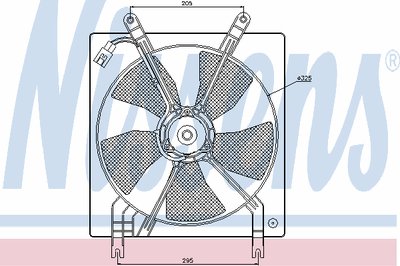 Вентилятор, охлаждение двигателя NISSENS купить