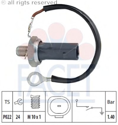 Датчик давления масла (1,4bar/1 конт./чёрный) VW GOLF V/PASS