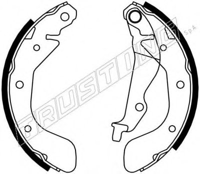 Комплект тормозных колодок REPARATION KIT TRUSTING купить