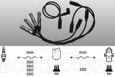 Комплект проводов зажигания BOUGICORD купить