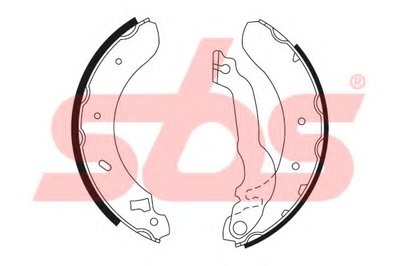 Комплект тормозных колодок; Комплект тормозных колодок, стояночная тормозная система sbs купить