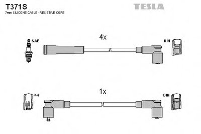 Комплект проводов зажигания TESLA купить