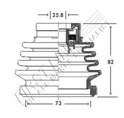 Пыльник, приводной вал FIRST LINE купить