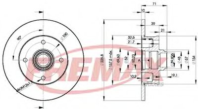 Тормозной диск Premium Carbon + FREMAX купить