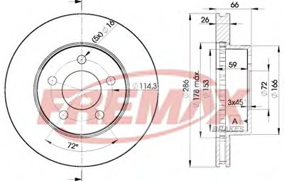 Тормозной диск Premium Carbon + FREMAX купить