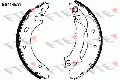 Комплект тормозных колодок FTE купить