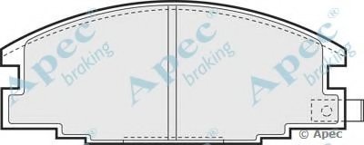 Комплект тормозных колодок, дисковый тормоз APEC braking купить