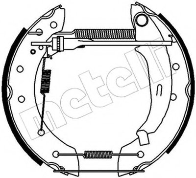 Комплект тормозных колодок Kit premounted METELLI купить