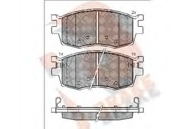 Комплект тормозных колодок, дисковый тормоз R BRAKE купить