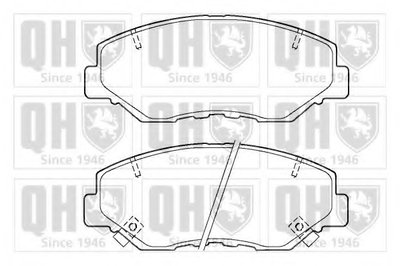 Комплект тормозных колодок, дисковый тормоз QUINTON HAZELL купить
