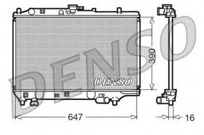 Радиатор, охлаждение двигателя DENSO купить