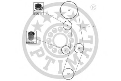 Комплект ремня ГРМ OPTIMAL купить