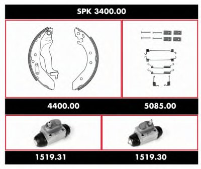 Комплект тормозов, барабанный тормозной механизм Super Precision Kit REMSA купить