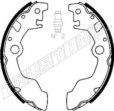 Комплект тормозных колодок TRUSTING купить