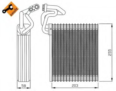 Испаритель, кондиционер EASY FIT NRF купить