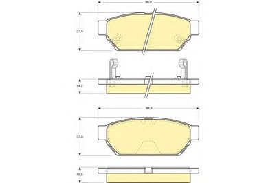 Комплект тормозных колодок, дисковый тормоз GIRLING купить