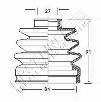 Пыльник, приводной вал FIRST LINE купить