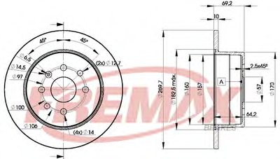 Тормозной диск Premium Carbon + FREMAX купить