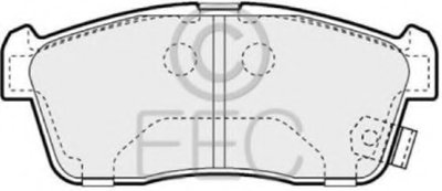 Комплект тормозных колодок, дисковый тормоз EEC купить