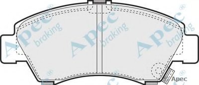 Комплект тормозных колодок, дисковый тормоз APEC braking купить