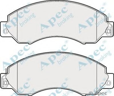 Комплект тормозных колодок, дисковый тормоз APEC braking купить