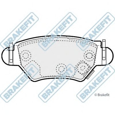 Комплект тормозных колодок, дисковый тормоз Brake Fit APEC braking купить