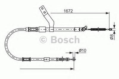 Трос, стояночная тормозная система BOSCH купить