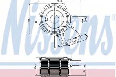 масляный радиатор, двигательное масло NISSENS купить