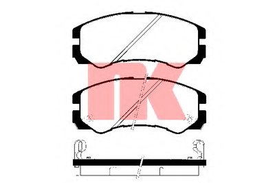 Комплект тормозных колодок, дисковый тормоз NK купить