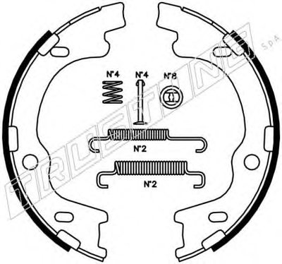 Комплект тормозных колодок, стояночная тормозная система TRUSTING купить