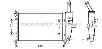 Радиатор, охлаждение двигателя AVA QUALITY COOLING купить