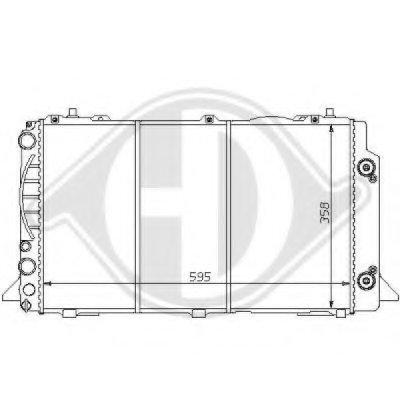 Радиатор, охлаждение двигателя DIEDERICHS купить